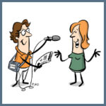 Mitarbeitergespraeche Illustration eines Interviews